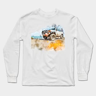 Toyota FJ Cruiser at Sand Flats OHV, Moab, Utah, USA Long Sleeve T-Shirt